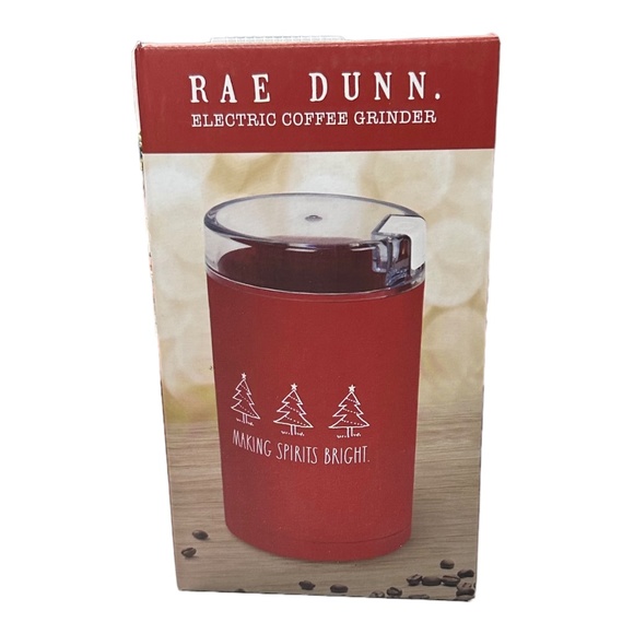 Rae Dunn "MAKING SPIRITS BRIGHT" Electric Coffee Grinder - Picture 1 of 1